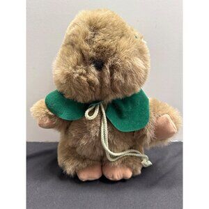 Vintage 1991 Mouseketoys Ewok Plush Teddy Bear Stuffed Animal With Green Cape 11